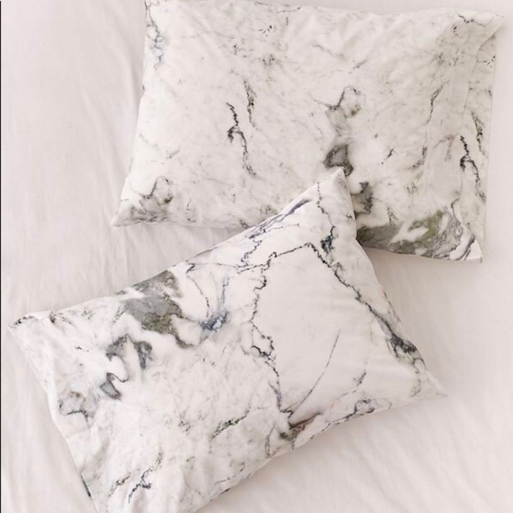 Urban Outfitters Marble Pillowcase Set